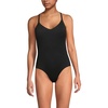 image:imageWomens Tugless QuickDry VNeck MultiWay High Leg One Piece SwimsuitBlack