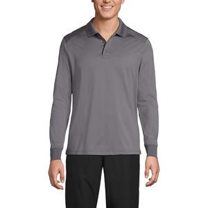 image:imageSchool Uniform Mens Long Sleeve Rapid Dry Polo ShirtArctic Gray