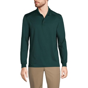 image:imageSchool Uniform Mens Long Sleeve Rapid Dry Polo ShirtEvergreen