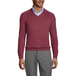 image:imageSchool Uniform Young Mens Cotton Modal VNeck SweaterBurgundy