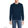 image:imageLands End Mens Long Sleeve Serious Sweats Crewneck SweatshirtRadiant Navy