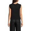 image:imageLands End Womens Blend Texture U Neck Vest SweaterBlack