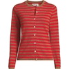 image:imageLands End Womens Cashmere Cardigan SweaterCompass RedCamel Breton