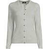 image:imageLands End Womens Cashmere Cardigan SweaterGrayBlack Donegal