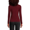 image:imageLands End Womens Cashmere Cardigan SweaterRich Burgundy Donegal