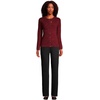 image:imageLands End Womens Cashmere Cardigan SweaterRich Burgundy Donegal