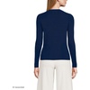 image:imageLands End Womens Drifter Baby Cable Vneck Cardigan SweaterDeep Sea Navy