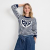 image:imageLands End Womens Drifter Jacquard Crew Neck SweaterParis Heart
