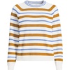 image:imageLands End Womens Drifter Jacquard Raglan Crew Neck SweaterAmberSky Blue Stripe