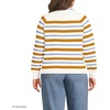image:imageLands End Womens Drifter Jacquard Raglan Crew Neck SweaterAmberSky Blue Stripe