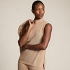 image:imageLands End Womens Fine Gauge Sleeveless Mock SweaterVicuna Heather