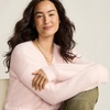image:imageLands End Womens Fuzzy Eyelash Cable Cardigan SweaterBlush