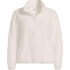 image:imageLands End Womens Half Zip Cozy Sherpa Fleece PulloverIvory