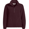 image:imageLands End Womens Half Zip Cozy Sherpa Fleece PulloverLush Burgundy