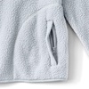 image:imageLands End Womens Half Zip Cozy Sherpa Fleece PulloverPale Gray