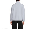 image:imageLands End Womens Half Zip Cozy Sherpa Fleece PulloverPale Gray