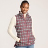 image:imageLands End Womens Quilted Puffer VestRich Red Plaid