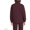 image:imageLands End Womens RainDefense Serious Sweats Quilted Full Zip JacketLush Burgundy