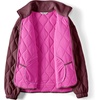 image:imageLands End Womens RainDefense Serious Sweats Quilted Full Zip JacketLush Burgundy