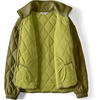 image:imageLands End Womens RainDefense Serious Sweats Quilted Full Zip JacketOlive Drab