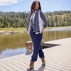 image:imageLands End Womens Serious Sweats High Rise Jogger PantsDeep Sea Navy