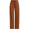 image:imageLands End Womens Serious Sweats High Rise Relaxed Straight Leg PantsRich Ginger Brown
