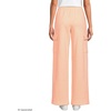 image:imageLands End Womens Serious Sweats High Rise Wide Leg Cargo PantsPeach Sorbet