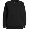 image:imageLands End Womens Serious Sweats Relaxed Long Sleeve Crew Neck SweatshirtBlack