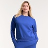 image:imageLands End Womens Serious Sweats Relaxed Long Sleeve Crew Neck SweatshirtBlue Breeze