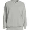 image:imageLands End Womens Serious Sweats Relaxed Long Sleeve Crew Neck SweatshirtGray Heather