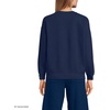 image:imageLands End Womens Serious Sweats Relaxed Long Sleeve Crew Neck SweatshirtLe CrestDeep Sea Navy