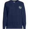 image:imageLands End Womens Serious Sweats Relaxed Long Sleeve Crew Neck SweatshirtLe CrestDeep Sea Navy