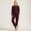 image:imageLands End Womens Serious Sweats Relaxed Long Sleeve Crew Neck SweatshirtLush Burgundy