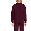image:imageLands End Womens Serious Sweats Relaxed Long Sleeve Crew Neck SweatshirtLush Burgundy