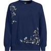 image:imageLands End Womens Serious Sweats Relaxed Long Sleeve Crew Neck SweatshirtNavy Cascading Floral