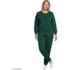 image:imageLands End Womens Serious Sweats Relaxed Long Sleeve Crew Neck SweatshirtPine