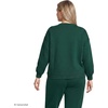image:imageLands End Womens Serious Sweats Relaxed Long Sleeve Crew Neck SweatshirtPine