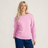 image:imageLands End Womens Serious Sweats Relaxed Long Sleeve Crew Neck SweatshirtPink Moonstone
