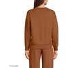 image:imageLands End Womens Serious Sweats Relaxed Long Sleeve Crew Neck SweatshirtRich Ginger Brown