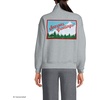 image:imageLands End Womens Serious Sweats Relaxed Long Sleeve Half Zip SweatshirtSeason GreetingGray Heather