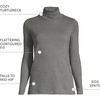 image:imageLands End Womens Supima Cotton TurtleneckCharcoal Heather