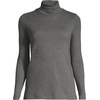 image:imageLands End Womens Supima Cotton TurtleneckCharcoal Heather