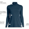 image:imageLands End Womens Supima Cotton TurtleneckRadiant Navy