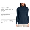 image:imageLands End Womens Supima Cotton TurtleneckRadiant Navy