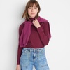 image:imageLands End Womens Supima Cotton TurtleneckRich Burgundy