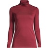 image:imageLands End Womens Supima Cotton TurtleneckRich Burgundy