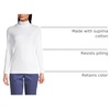 image:imageLands End Womens Supima Cotton TurtleneckWhite