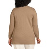 image:imageWomens Fine Gauge Cotton Button Front Blazer SweaterVicuna Heather