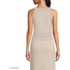 image:imageWomens Gassed Cotton Pointelle Halter Top Sweater Set Top