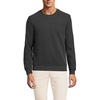 image:imageLands End Mens Long Sleeve Serious Sweats Crewneck SweatshirtDark Charcoal Heather